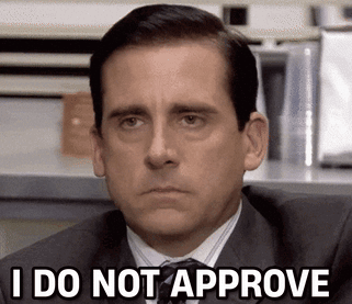 A Man In A Suit And Tie Is Saying I Do Not Approve GIF