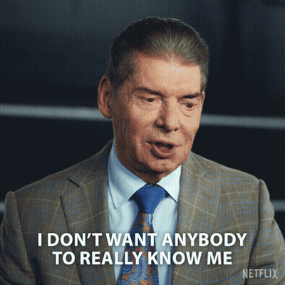 A Man In A Suit And Tie Is Saying " I Don T Want Anybody To Really Know Me " GIF