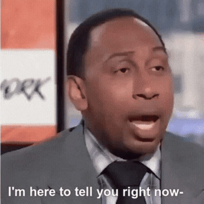 A Man In A Suit And Tie Is Saying `` I 'M Here To Tell You Right Now . '' GIF