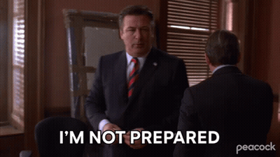 A Man In A Suit And Tie Is Saying I 'M Not Prepared GIF