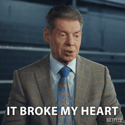 A Man In A Suit And Tie Is Saying It Broke My Heart On Netflix GIF