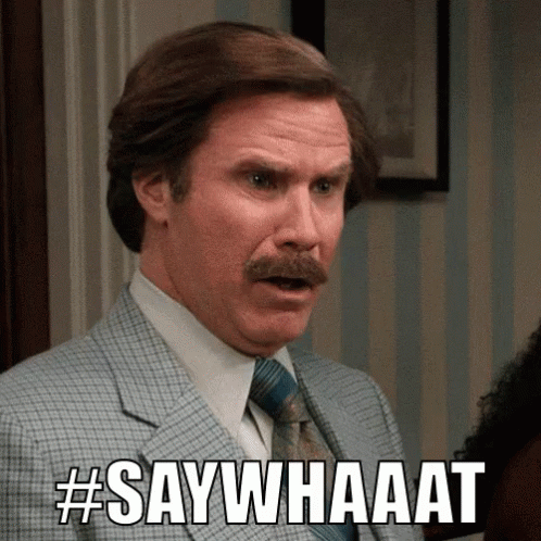 A Man In A Suit And Tie Is Saying #Saywwhat GIF
