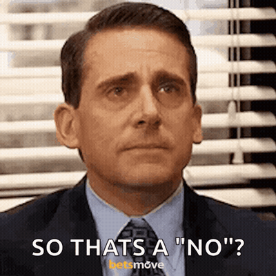 A Man In A Suit And Tie Is Saying " So Thats A " No " GIF