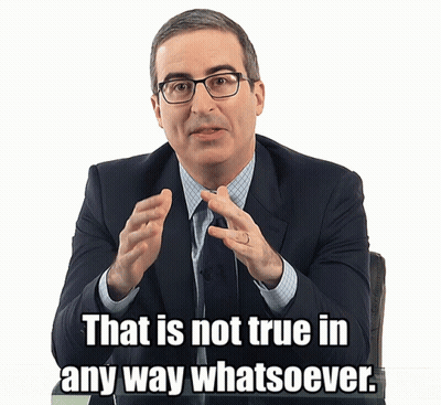A Man In A Suit And Tie Is Saying " That Is Not True In Any Way Whatsoever " GIF