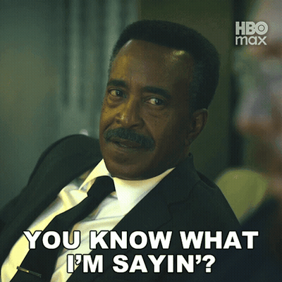 A Man In A Suit And Tie Is Saying " You Know What I 'M Sayin " GIF