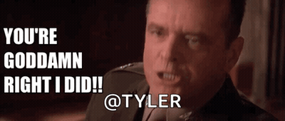 A Man In A Suit And Tie Is Saying You 'Re Goddamn Right I Did GIF