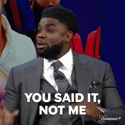 A Man In A Suit And Tie Is Saying You Said It Not Me GIF