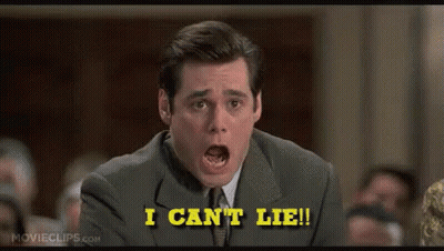 A Man In A Suit And Tie Is Sitting In Front Of A Crowd And Says `` I Can 'T Lie '' . GIF