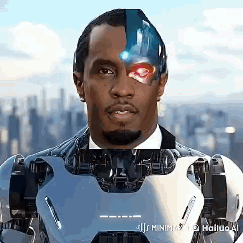 A Man In A Suit And Tie Is Standing In Front Of A City . GIF