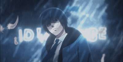A Man In A Suit And Tie Is Standing In Front Of A Sign That Says Idl02 GIF