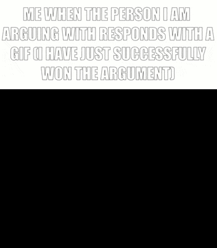 A Man In A Suit And Tie Is Standing In The Dark With A Caption That Says Me When The Person I Am Arguing With GIF