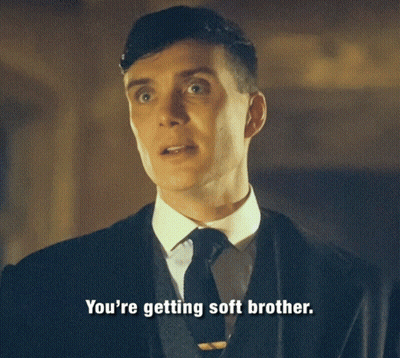 A Man In A Suit And Tie Is Talking About Getting Soft Brother GIF