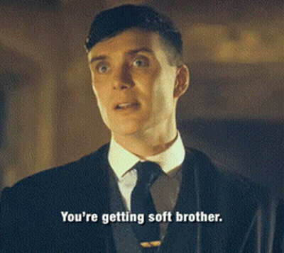 A Man In A Suit And Tie Is Talking About Getting Soft Brother GIF