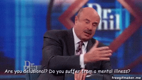 A Man In A Suit And Tie Is Talking About Mental Illness On Dr Phil GIF