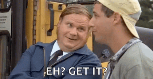 A Man In A Suit And Tie Is Talking To Another Man In Front Of A Bus . GIF