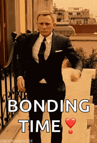 Man In Suit Walking Down Stairs Bonding Time GIF