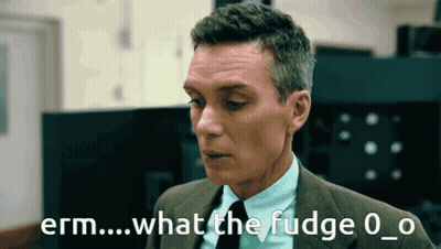 A Man In A Suit And Tie Says Erm What The Fudge 0_0 GIF