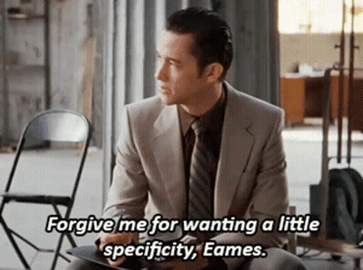 A Man In A Suit And Tie Says Forgive Me For Wanting A Little Specificity GIF