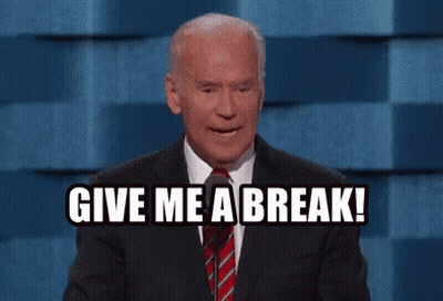 A Man In A Suit And Tie Says Give Me A Break . GIF