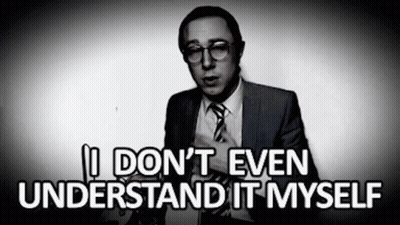 A Man In A Suit And Tie Says " I Don T Even Understand It Myself " GIF