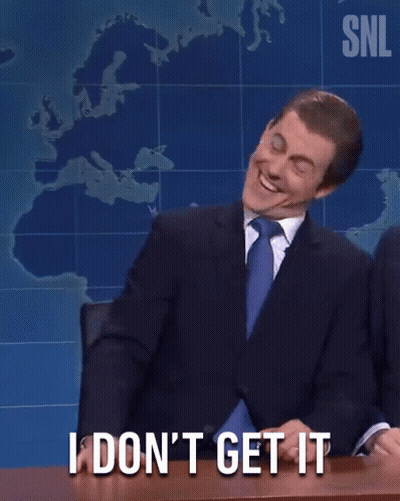 A Man In A Suit And Tie Says " I Don 'T Get It " In Front Of A Map GIF