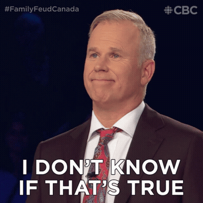 A Man In A Suit And Tie Says " I Don T Know If That 'S True " GIF