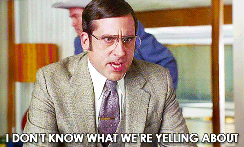 A Man In A Suit And Tie Says I Don T Know What We 'Re Yelling About GIF