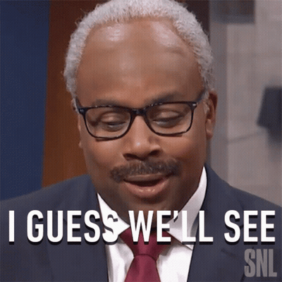 A Man In A Suit And Tie Says I Guess We 'Ll See GIF