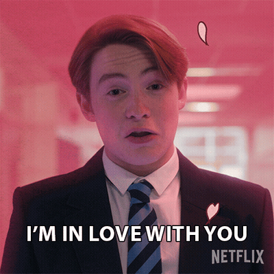A Man In A Suit And Tie Says I 'M In Love With You Netflix GIF