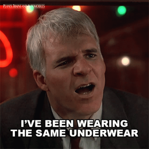 A Man In A Suit And Tie Says I Ve Been Wearing The Same Underwear GIF