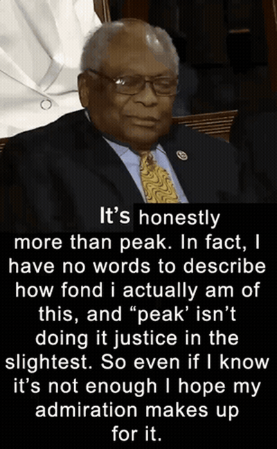 A Man In A Suit And Tie Says It 'S Honestly More Than Peak In Fact I Have No Words To Describe GIF