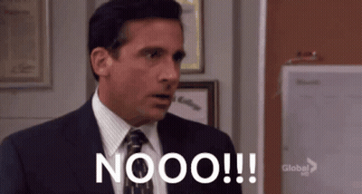 A Man In A Suit And Tie Says Nooo !! GIF
