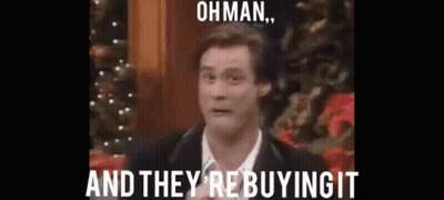 A Man In A Suit And Tie Says " Ohman " And They 'Re Buying It GIF