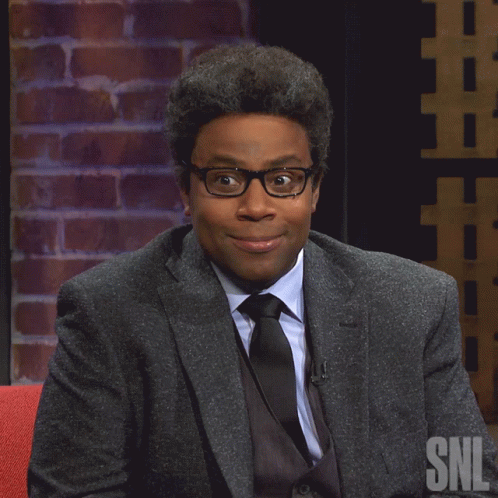 A Man In A Suit And Tie Says Okay This Was Fun On A Snl Poster GIF