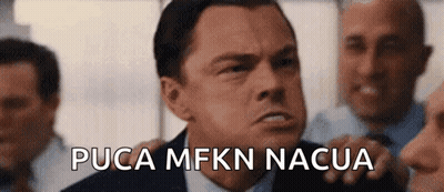 A Man In A Suit And Tie Says Pucca Mfkn Nacua In Front Of Other Men GIF