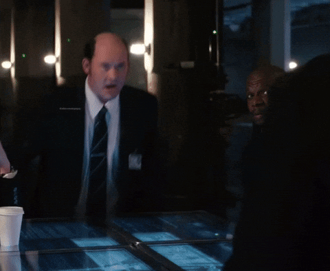 A Man In A Suit And Tie Says Put Me Out There Chief GIF