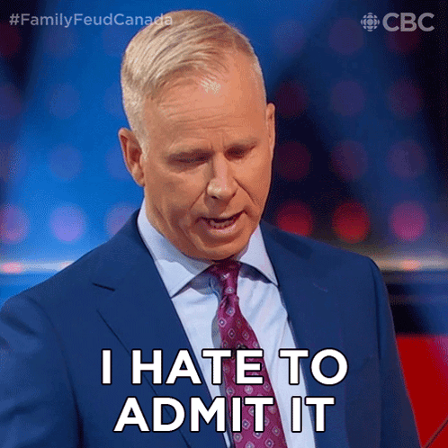 A Man In A Suit And Tie Says That He Hates To Admit It GIF