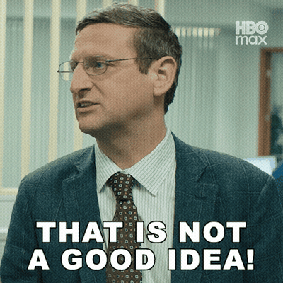A Man In A Suit And Tie Says That 'S Not A Good Idea GIF