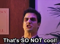 A Man In A Suit And Tie Says That 'S So Not Cool . GIF