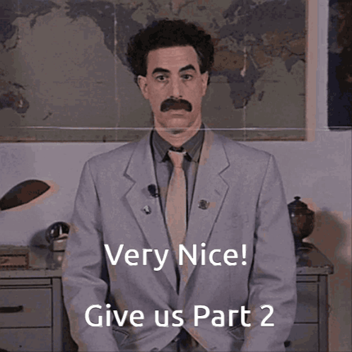 A Man In A Suit And Tie Says " Very Nice " GIF