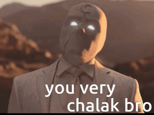 A Man In A Suit And Tie Says " You Very Chalak Bro " GIF