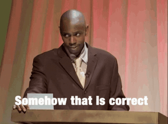 A Man In A Suit And Tie Stands At A Podium Holding A Piece Of Paper That Says Somehow That Is Correct GIF