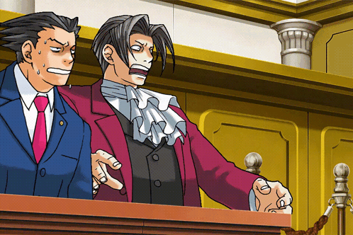 A Man In A Suit And Tie Stands Next To Another Man In A Suit GIF