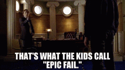 A Man In A Suit And Tie Talking To Another Man In A Room With The Words That 'S What The Kids Call GIF