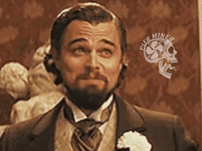 A Man In A Suit And Tie With A Pleb Miner Logo In The Corner GIF