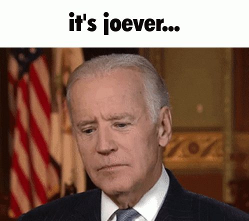 Man In Suit And Tie Saying Its Joever GIF