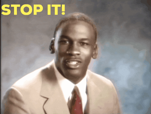 A Man In A Suit And Tie With The Words Stop It Behind Him GIF