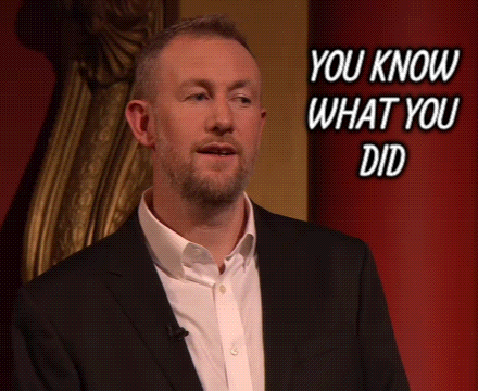 Man In Suit With You Know What You Did GIF