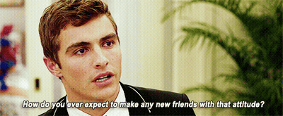 A Man In A Suit Is Asking How Do You Expect To Make Any New Friends With That Attitude GIF