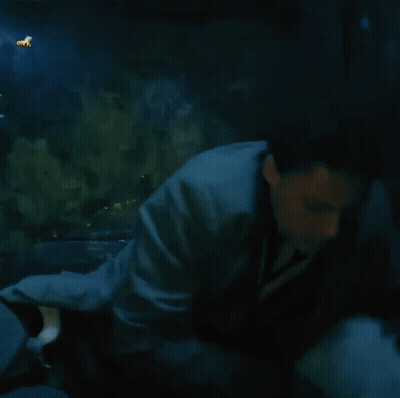 A Man In A Suit Is Holding A Small Dog GIF